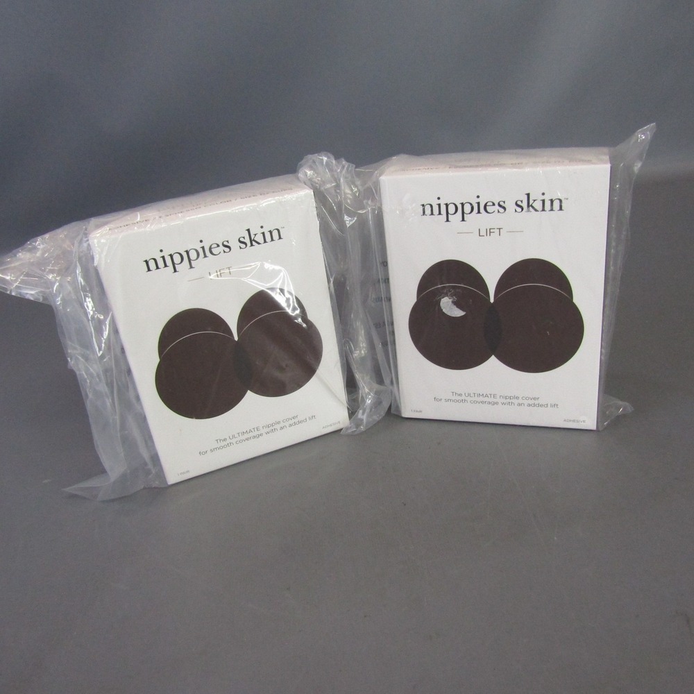 Nippies Skin Lift Nipple Covers Adhesive B-Lifted Smooth Coverage Dark Brown